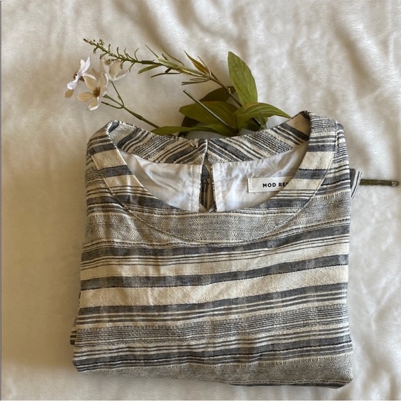 Mod Ref Striped Black and White Mini Dress. Size S - Picture 11 of 11